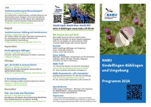 Altdorf: NABU Jahresprogramm 2024 Böblingen-Sindelfingen