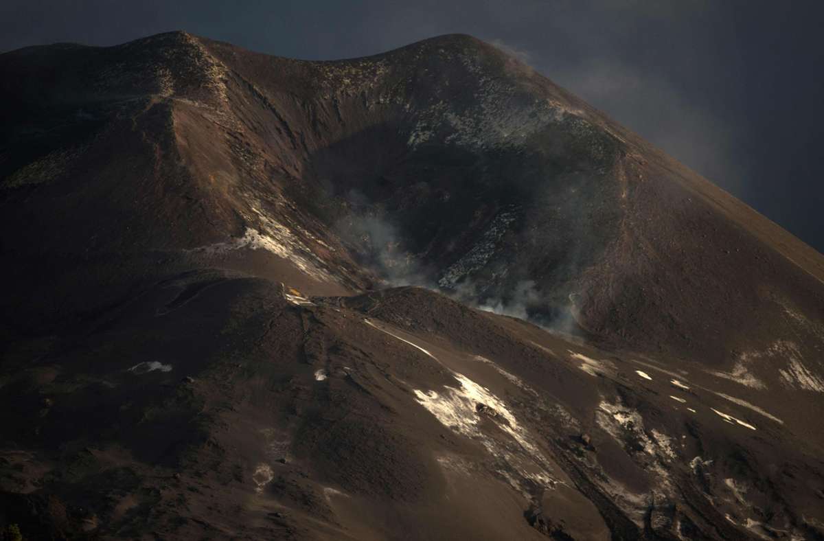 Der Vulkan auf La Palma hat sich beruhigt. Foto: AFP/JORGE GUERRERO