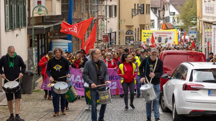 Demo am 1. Mai in Sindelfingen