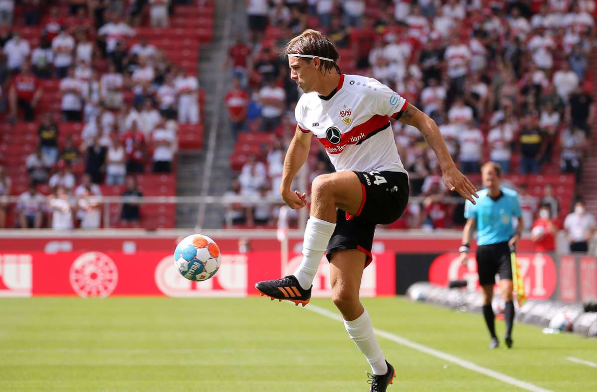 Borna Sosa bereitete drei Tore des VfB Stuttgart vor.