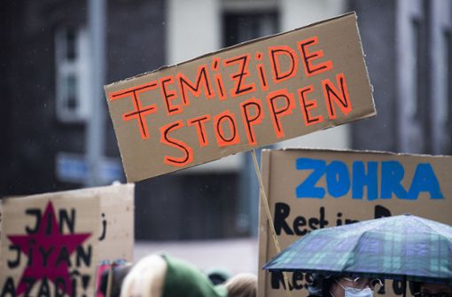 Kundgebung gegen Gewalt gegen Frauen in Berlin (Archivbild) Foto: dpa/Christophe Gateau