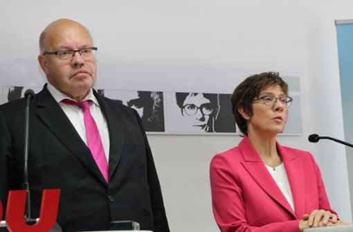 Bundeswirtschaftsminister Altmaier und Verteidigungsministerin Kramp-Karrenbauer verzichten auf ihre Bundestagsmandate. Foto: dpa/Katja Sponholz