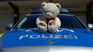 Polizei bremst Verkehr ab und rettet Teddy von der A6