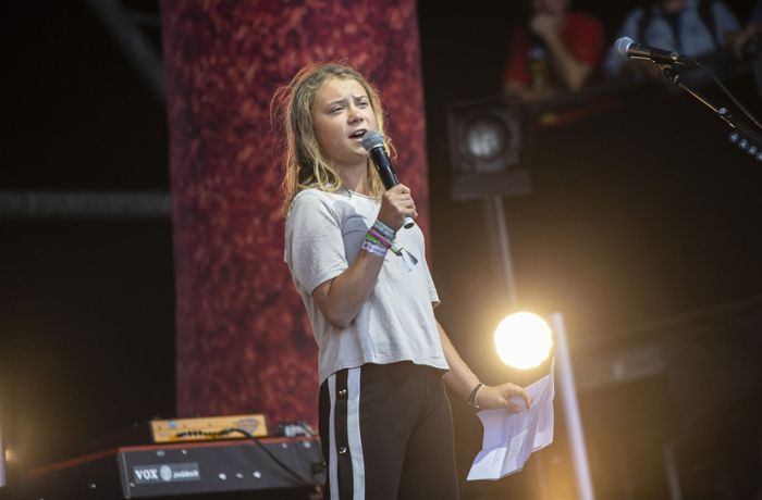 Auftritt beim Glastonbury-Festival: Greta Thunberg: „Wir nähern uns dem Abgrund“