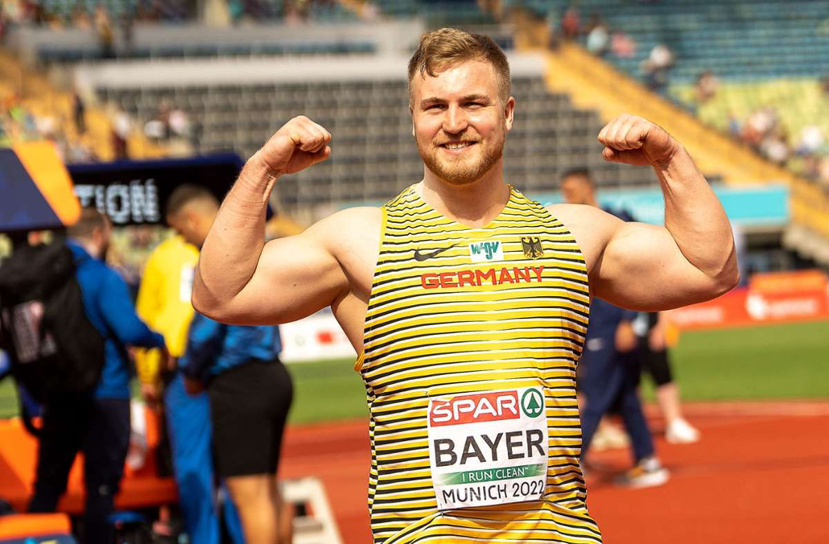 Leichtathletik: Kugelstoßer Simon Bayer Elfter im EM-Finale