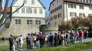 Wieder eine öffentliche Stadtführung in Marbach