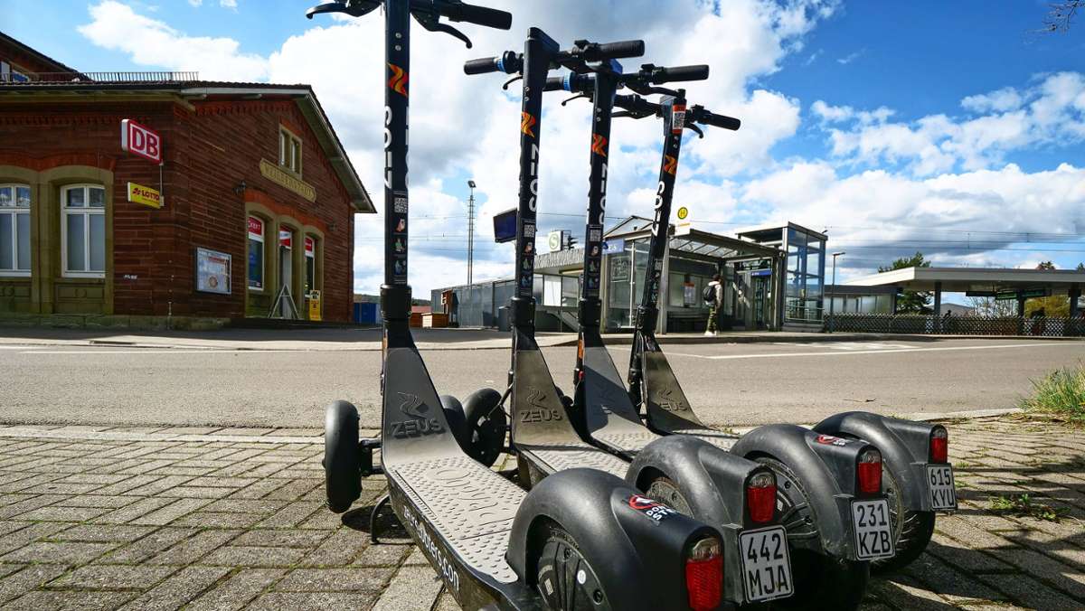Neu in Weil der Stadt: E-Scooter breiten sich in der Region aus