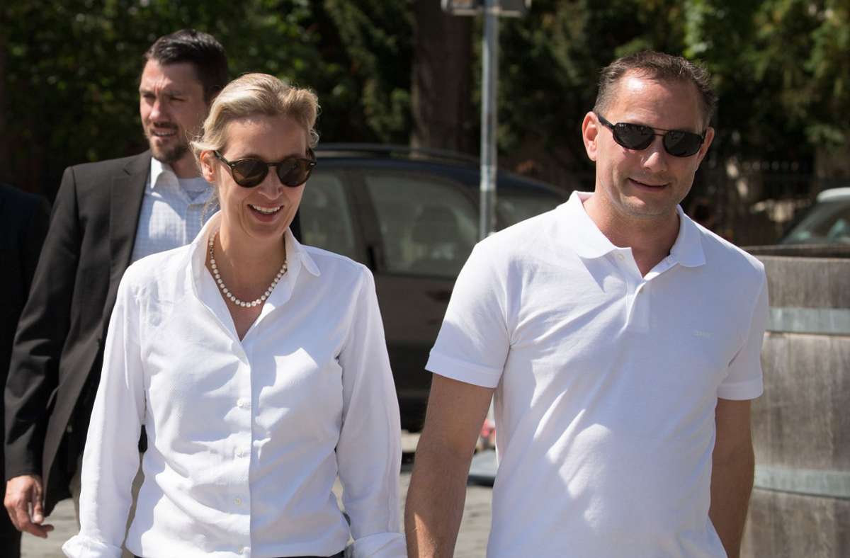 Alice Weidel und Tino Chrupalla könnten das Führungsduo der AfD bei der Bundestagswahl sein. Foto: dpa/Sebastian Kahnert