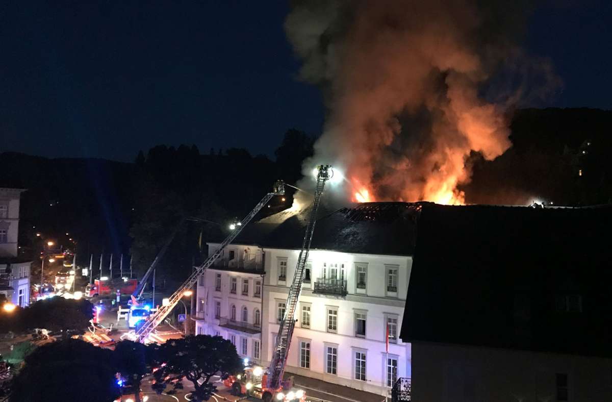 Nach Brand in Baden-Baden: Luxushotel bleibt lange geschlossen
