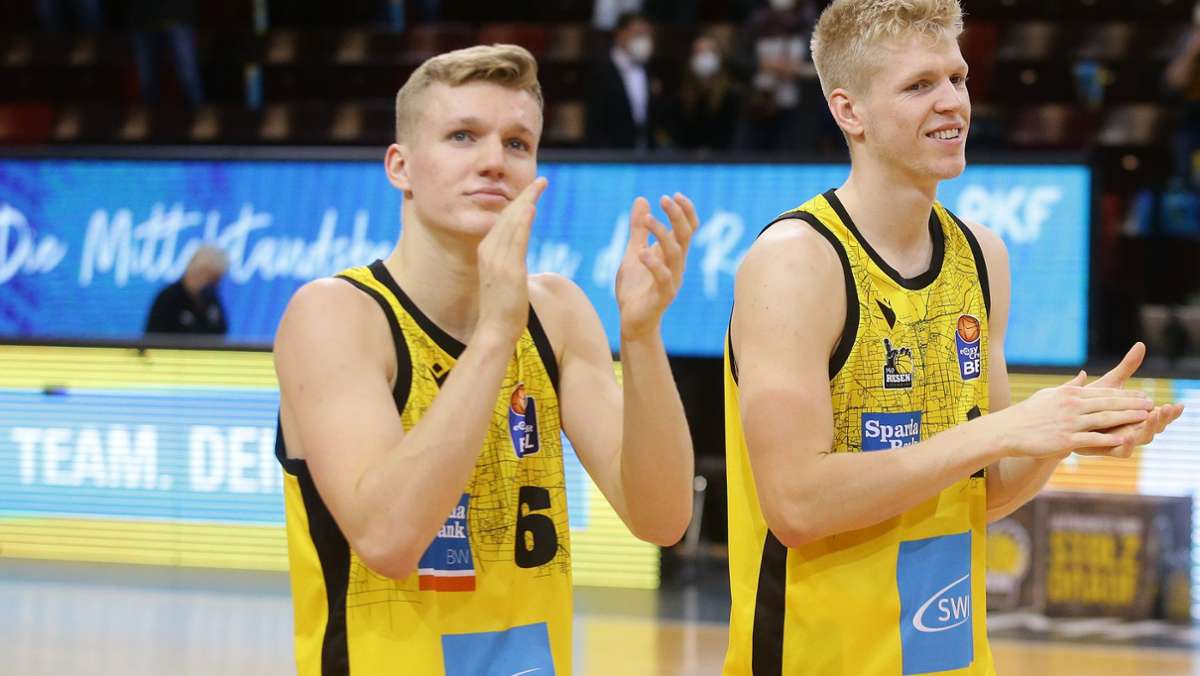 Basketball-Bundesliga: MHP Riesen Ludwigsburg feiern die Patrick-Brüder im Nationalteam