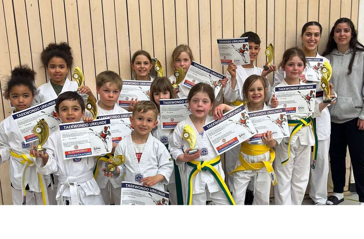 Taekwondoverein Herrenberg: Vom Benefizturnier in Pforzheim einige erste Plätze mitgebracht