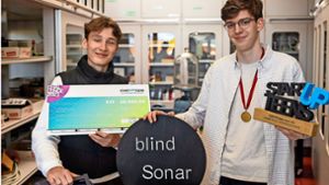Zwei Schüler erfinden Sonargerät für blinde Menschen