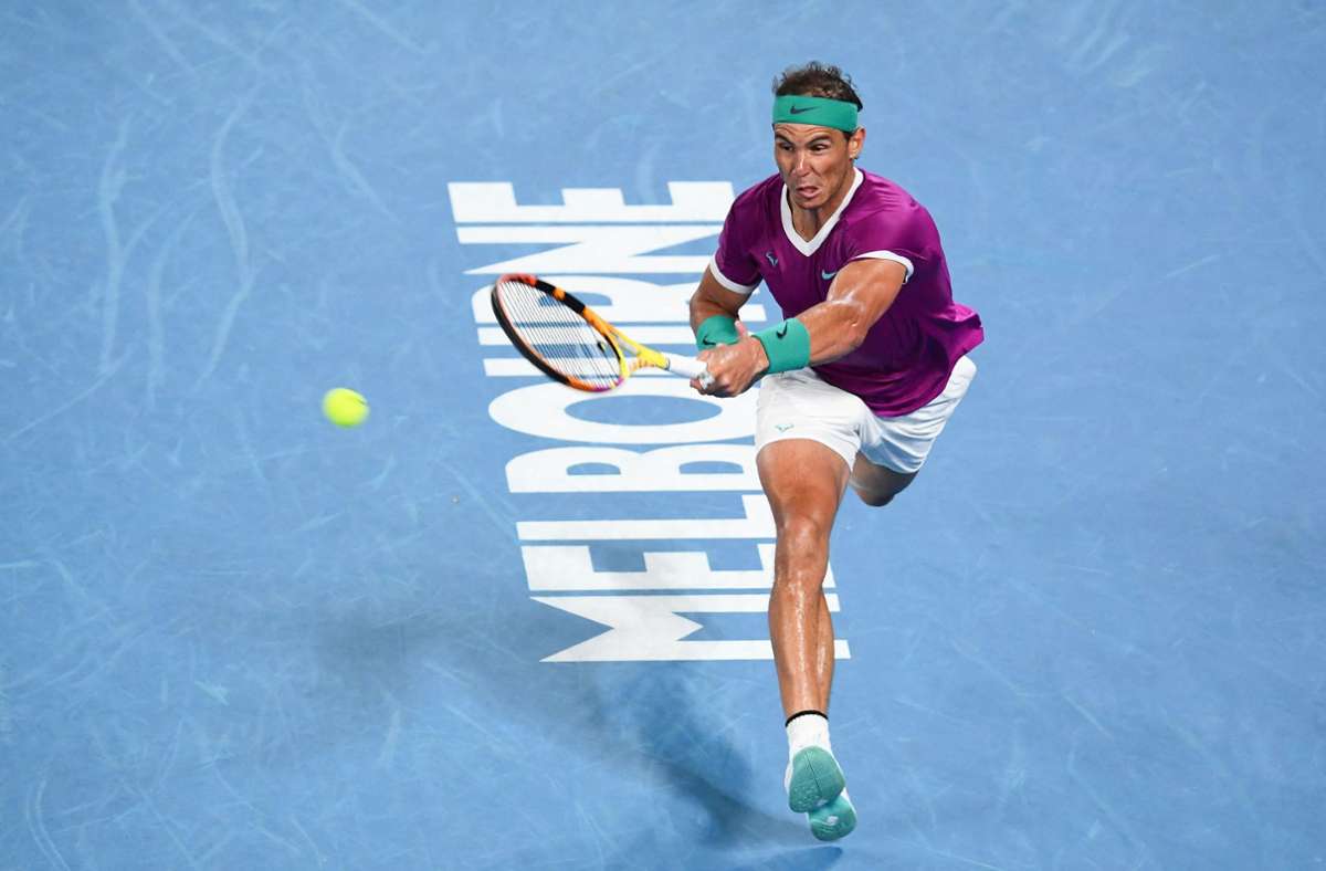 Rafael Nadal ist mit seinen 35 Jahren noch sehr flott unterwegs.