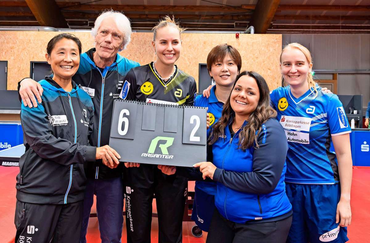 Tischtennis-Bundesliga Frauen: SV Böblingen überrascht auch den eigenen Coach mit einem Sieg