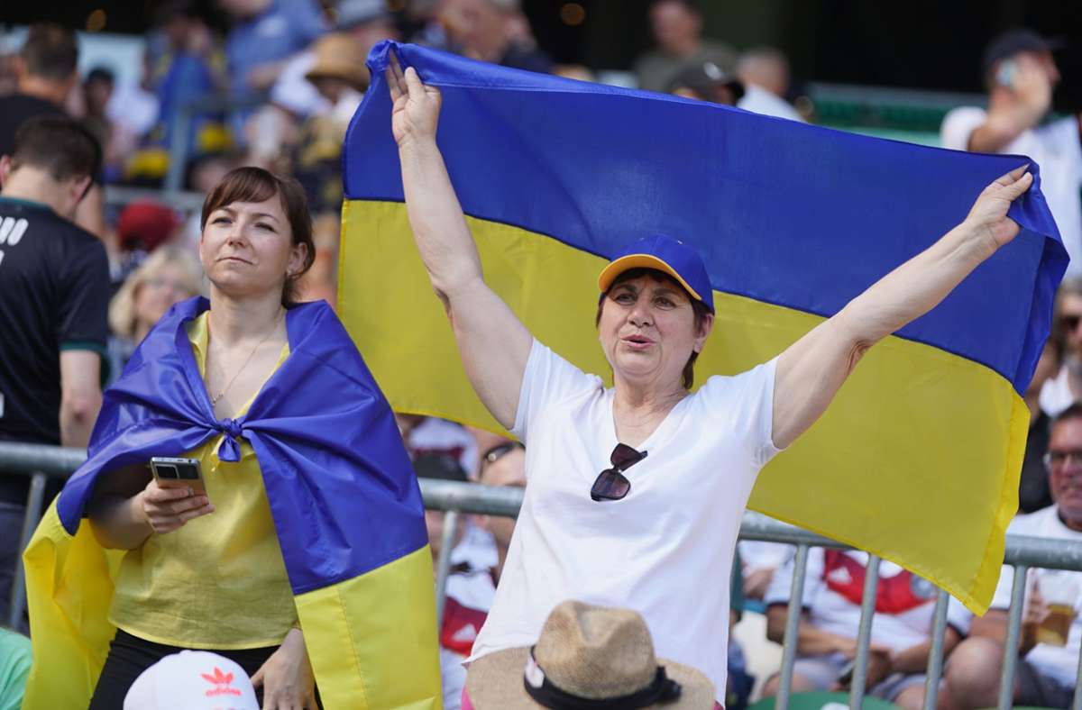 Deutschland gegen Ukraine: Starke Friedenszeichen schon vor dem Anpfiff