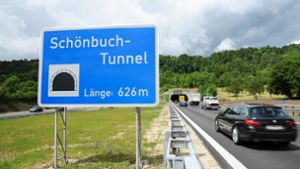 Schönbuchtunnel vier Nächte gesperrt