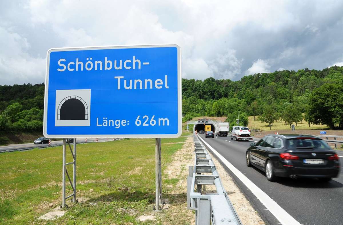 Wegen Wartungsarbeiten ab 19. Juni: Schönbuchtunnel vier Nächte gesperrt