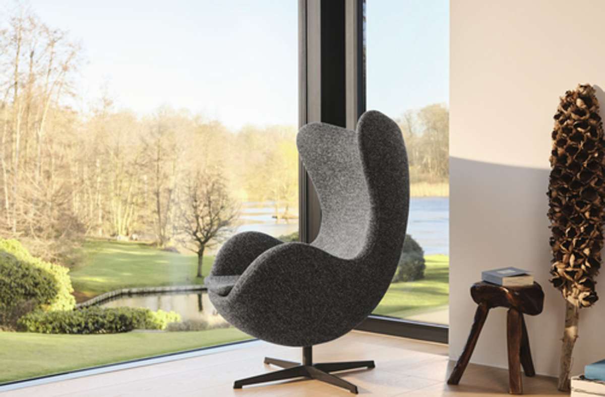Das „Ei“  ist ein Sessel von Arne Jacobsen für Fritz Hansen - und einer der fünf Designklassiker, die von den Stuttgarter Designern Jehs+Laub besonders geschätzt werden.