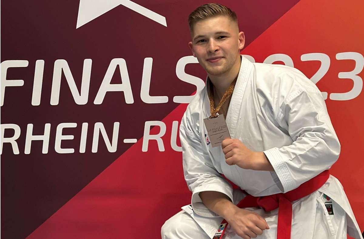 Karate bei der SV Böblingen: Fabian Straub gewinnt Bronzemedaille beim DKV-Supercup