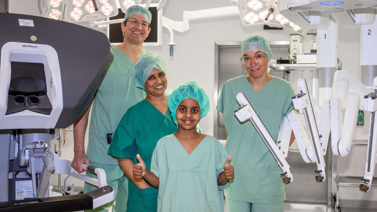 Premiere am Klinikum Ludwigsburg: Neunjähriger mit Roboter operiert