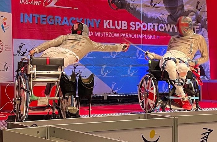 Rollstuhlfechten bei der SV Böblingen: Maurice Schmidt sichert sich Bronze und Silber bei der EM