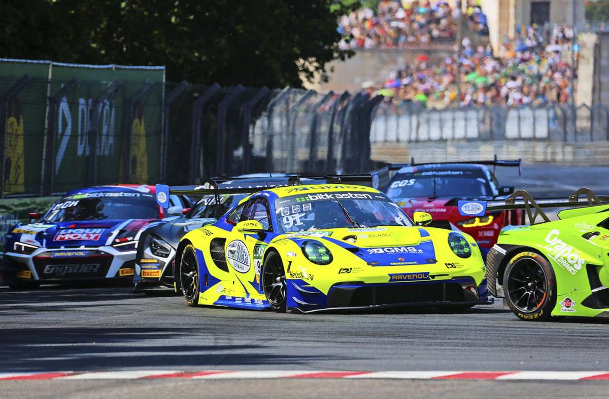 Motorsport im ADAC GT Masters: Doppelpodium auf dem Norisring für Finn Gehrsitz aus Steinenbronn