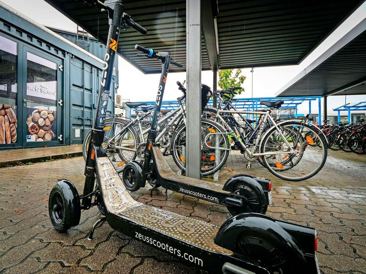 Roller in Renningen: Freies Parken für E-Scooter