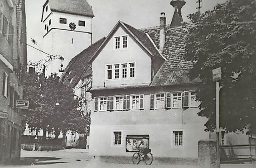 Idylle pur: Dagersheim in den 50er-Jahren mit dem alten Rathaus. Foto: Archiv