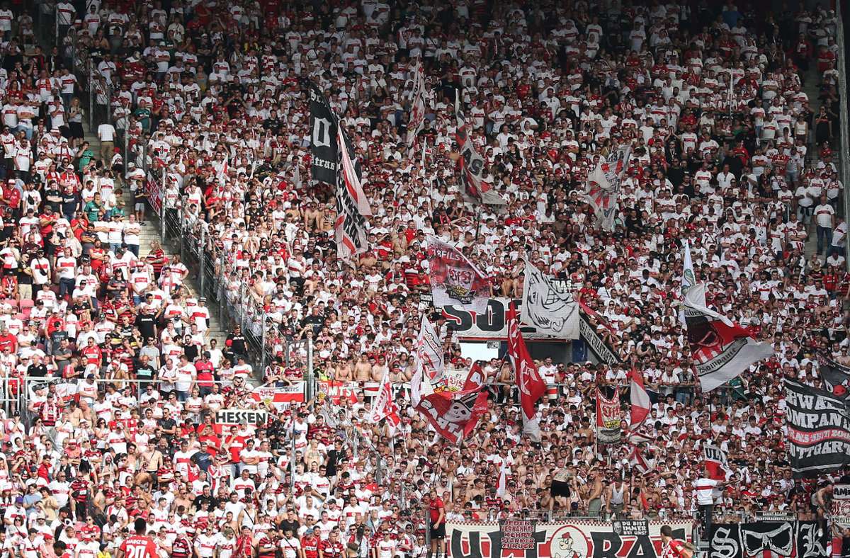 Der VfB wurde in Mainz von einer großen Zahl an Anhängern begleitet.