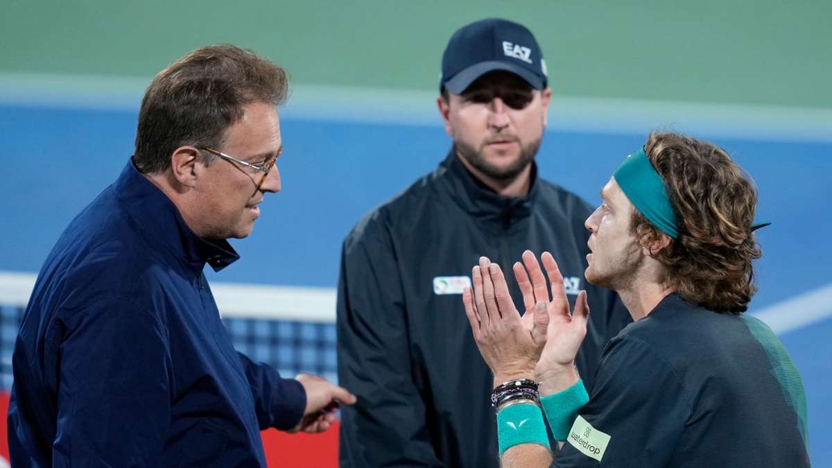 Tennis: Linienrichter angebrüllt: Rubljow in Dubai disqualifiziert