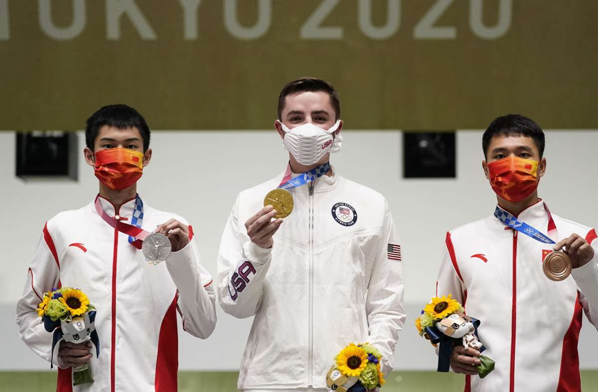 Olympia-Regeln angepasst: Maske darf bei Siegerehrung kurz weg