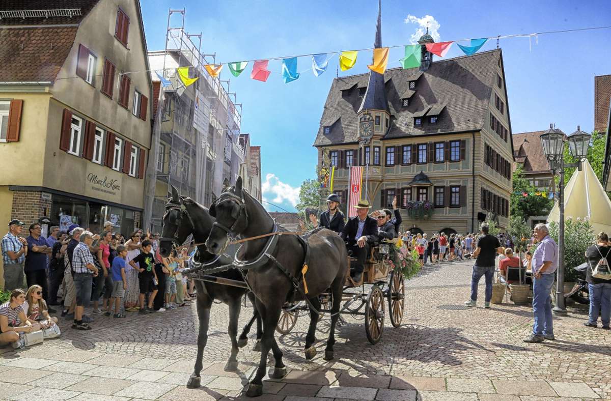 Festbeginn in Bietigheim-Bissingen: Bietigheimer Pferdemarkt ohne Feuerwerk und Lasershow