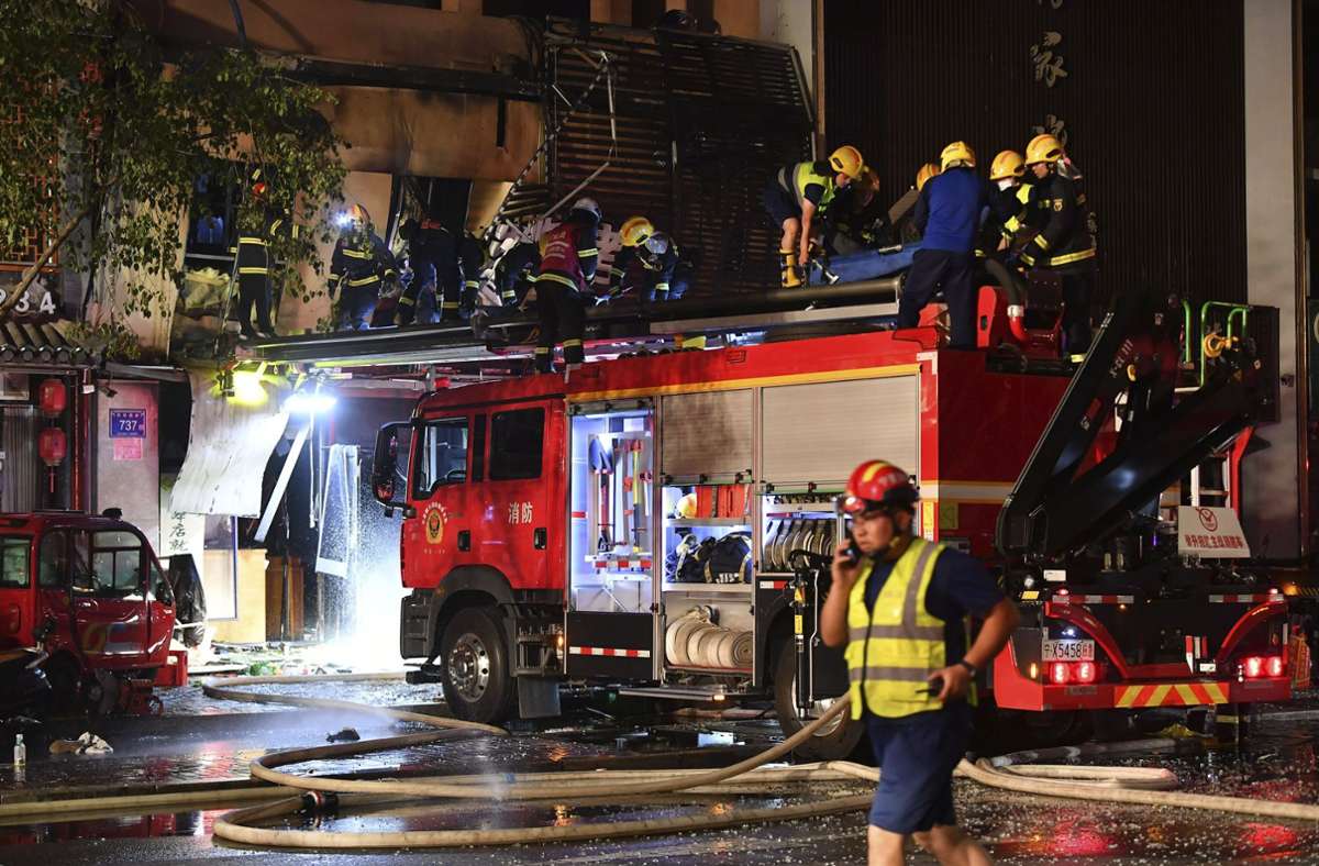 Unglück in China: 31 Tote bei Gasexplosion in Restaurant