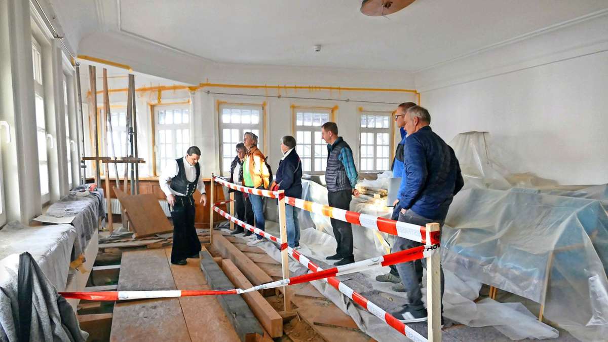 Sanierung am Fachwerk wird aufwendiger: Münchinger Rathaus bleibt eine Baustelle