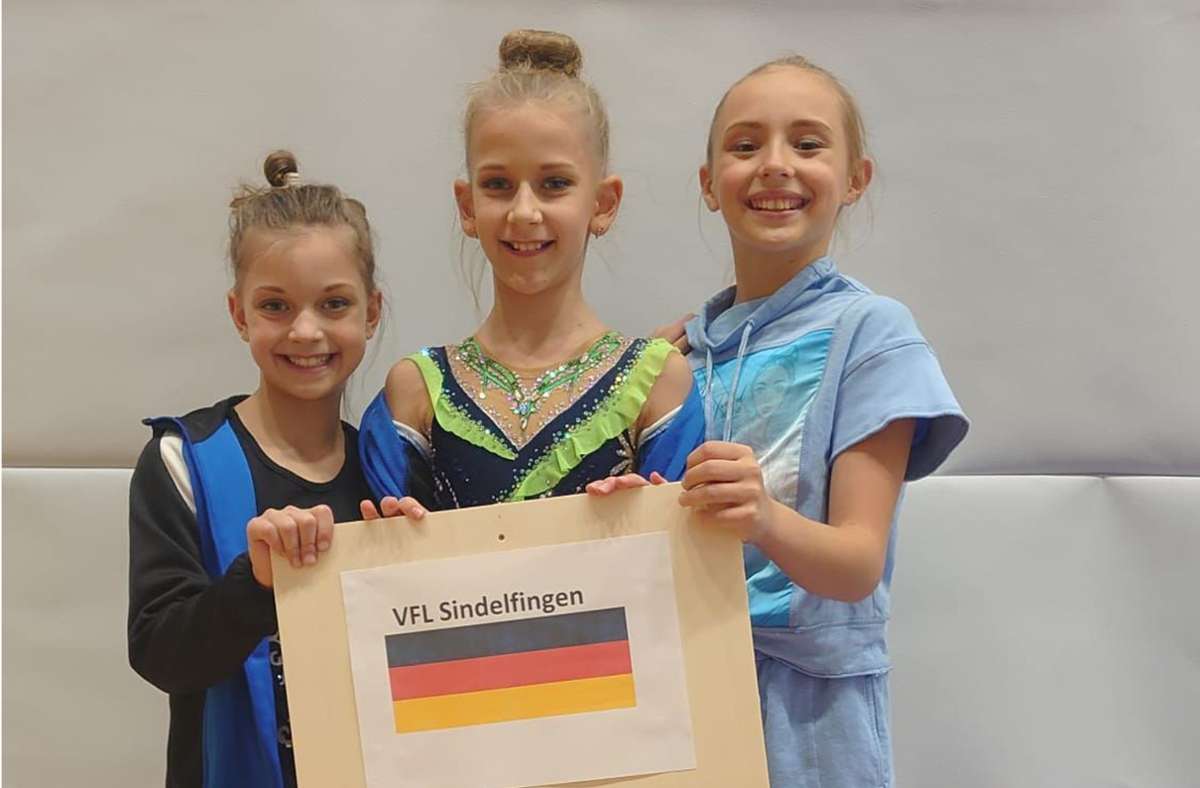 Rhythmische Sportgymnastik: Internationale Erfolge für drei junge Sindelfingerinnen