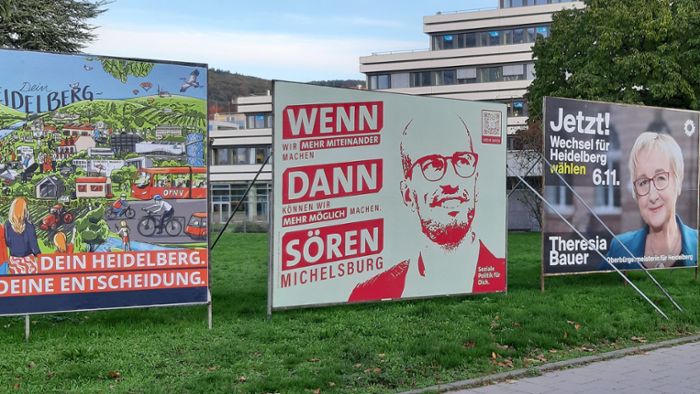 So schlagen sich die OB-Kandidaten in Heidelberg