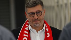 VfB-Präsident Claus Vogt in Waldenbuch im Gespräch