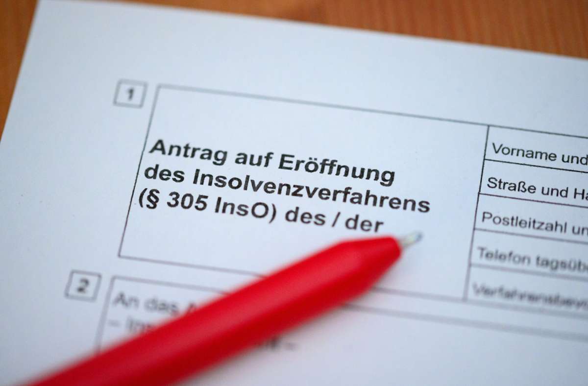 Baden-Württemberg: Deutlich mehr Unternehmen beantragen Insolvenzverfahren