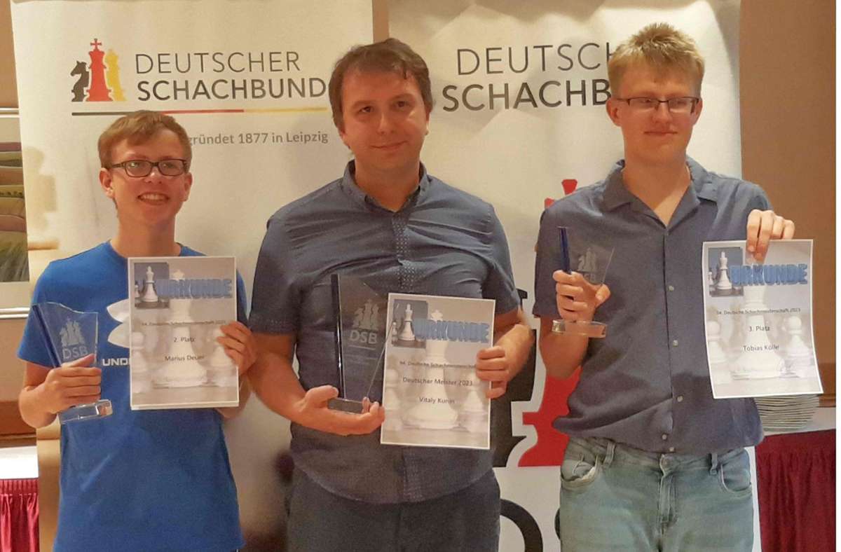 Schach: Zwei Youngster vom TSV Schönaich auf dem Podium der  deutschen Meisterschaften