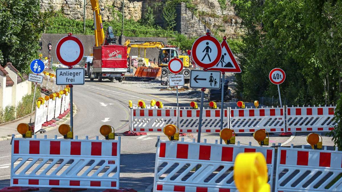 Bauarbeiten in Besigheim: B 27 wird teilweise voll gesperrt