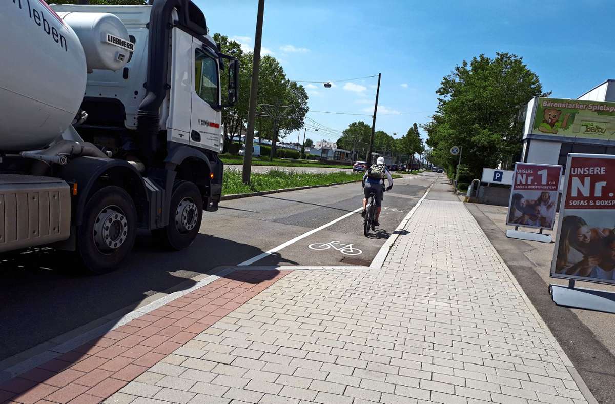 Radweg in Fellbach: Engstelle für Radfahrende wird entschärft