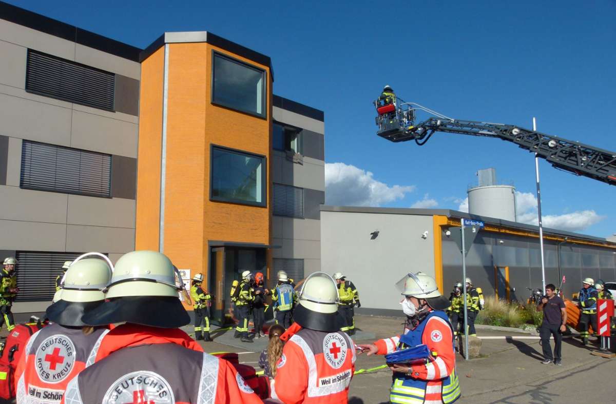 Die Feuerwehren in Holzgerlingen, Hildrizhausen und Weil im Schönbuch probten am Samstag den Ernstfall