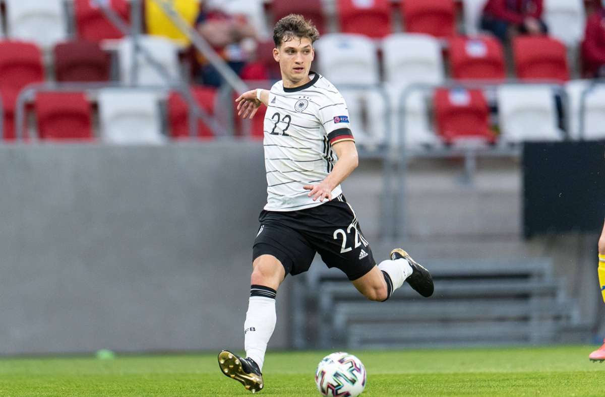Mateo Klimowicz im Trikot der deutschen U-21-Nationalmannschaft.