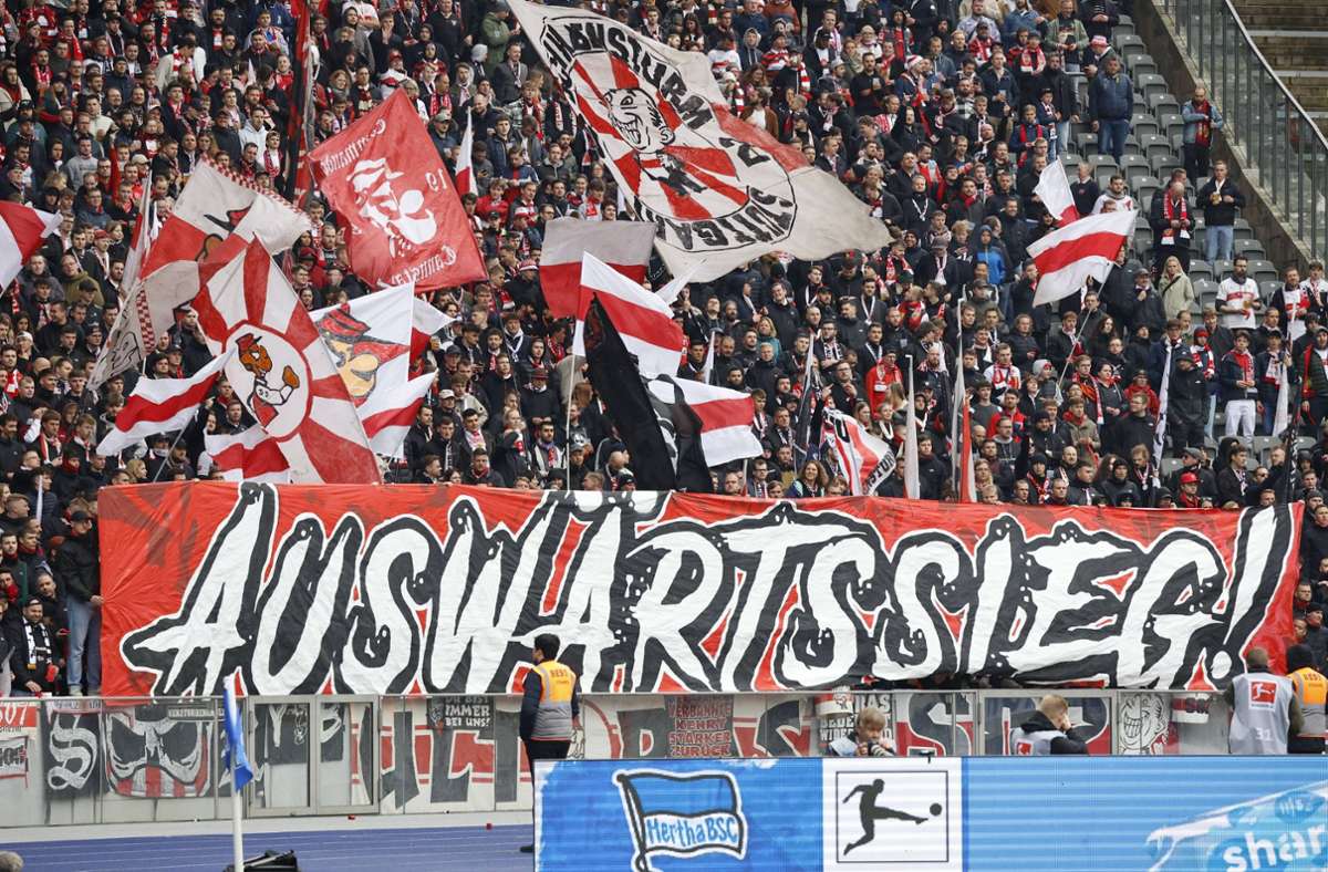 Der VfB feierte bisher nur einen Auswärtssieg – umso stärker war der Fan-Support.