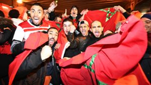 Tausende Marokko-Fans legen Frankfurter Verkehr lahm