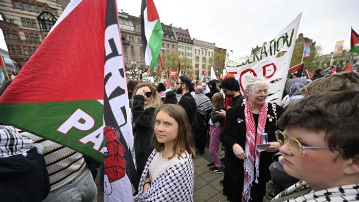 Demo gegen Israel-Teilnahme bei ESC - Greta Thunberg dabei