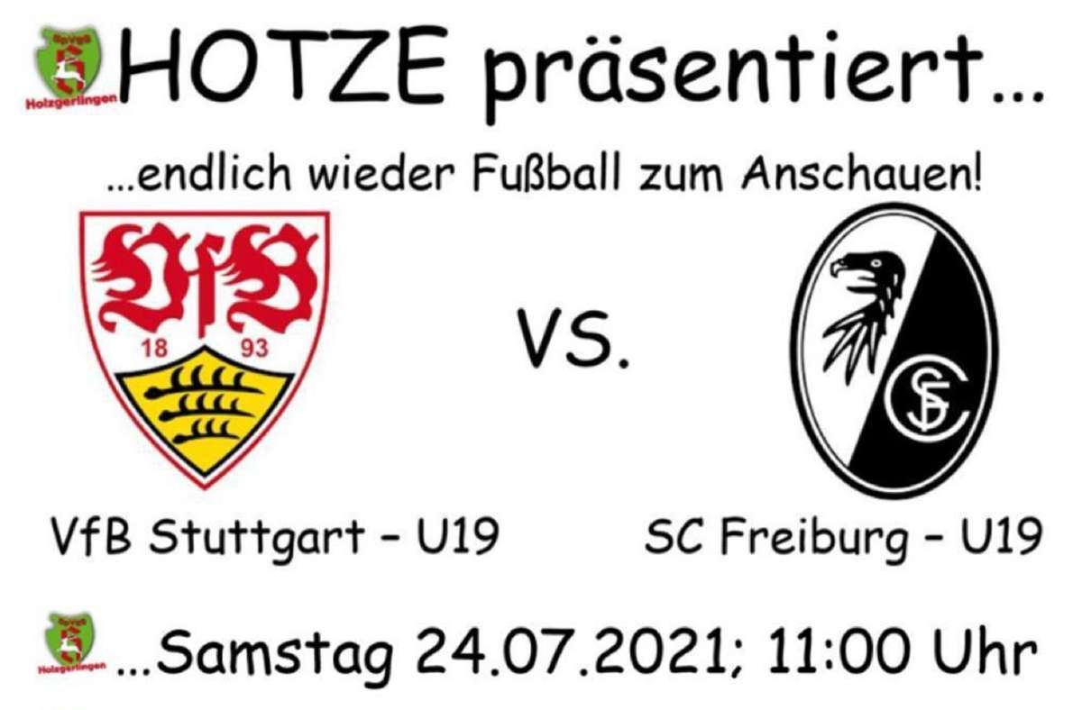 Fußball in Holzgerlingen: U19-Teams von VfB Stuttgart und SC Freiburg tragen Testspiel aus