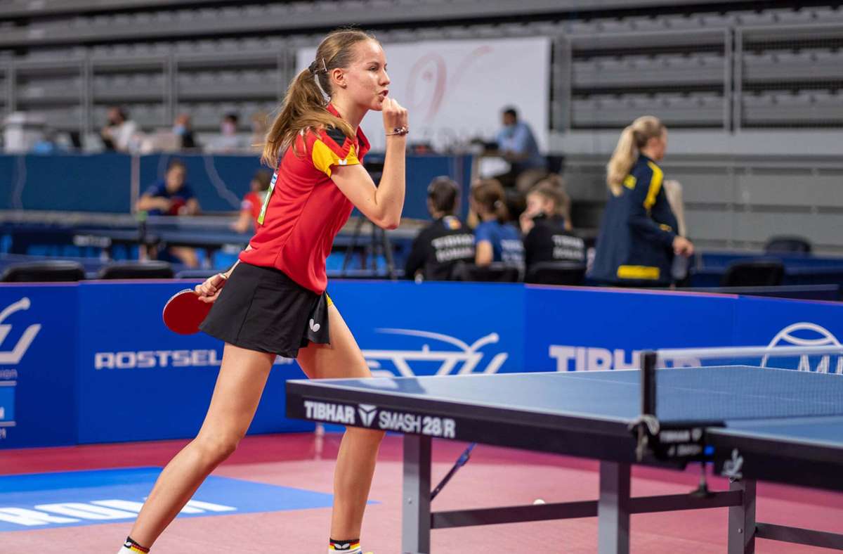 Tischtennis bei der SV Böblingen: Annett Kaufmann gewinnt Team-Gold bei  Jugend-EM