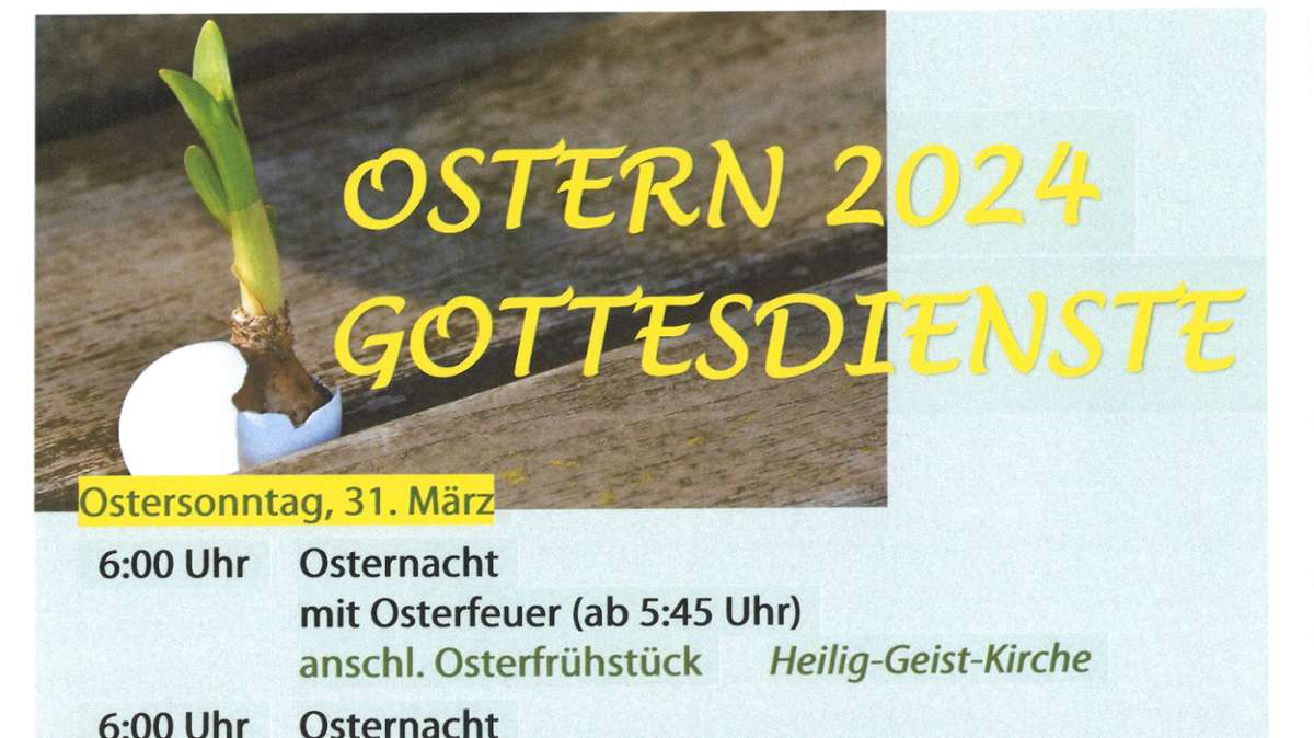 Kornwestheim: Ostergottesdienste der evangelischen Kirche