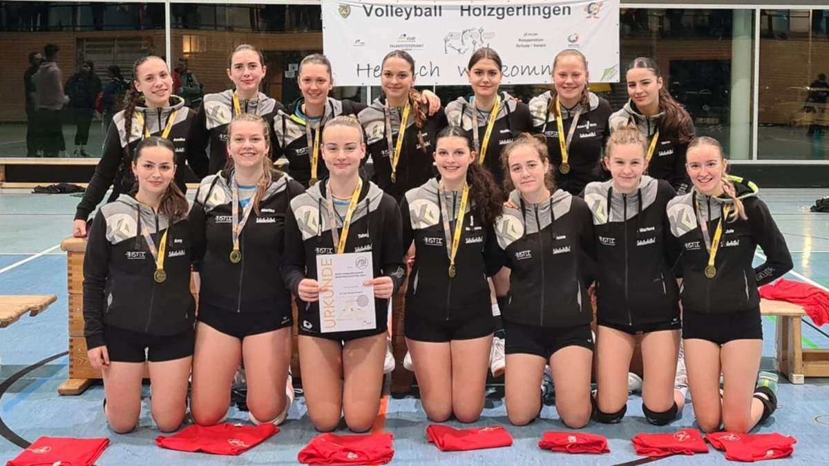 Volleyball bei der SpVgg Holzgerlingen: U20-Mädels holen Bronze bei der württembergischen Meisterschaft